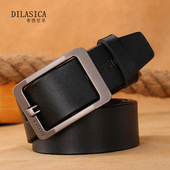 潮流休闲百搭裤 皮带男真皮针扣腰带新款 牛皮少年青年商务韩版 带