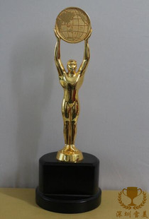 奥斯卡金像奖奖杯金属水晶奖牌制作定制定做创意高档小金人26CM