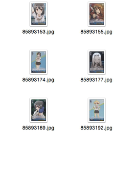 WS 黑白双翼 卡牌 魔法少女伊莉雅2 蓝色UC卡 闪卡