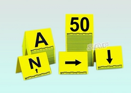 黄色亚光ABS物证标志牌,ABS物证牌折叠合页式标牌