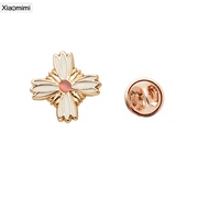 Smiling post vintage high-end accessories rhinestone clasp the female flower collar angle cross men''s coat of arms shirt