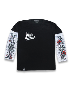 Six Bunnies摇滚哥特朋克纹身品牌SNAKE RAZORS儿童长袖T恤