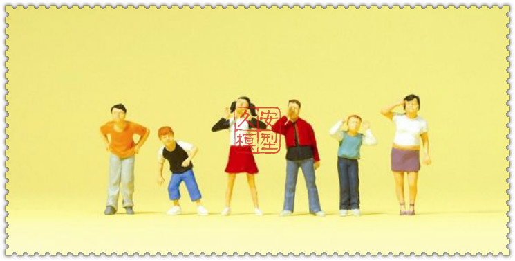 久安铁道 仿真人物 微缩小人 1:87 PREISER 10556 小孩子