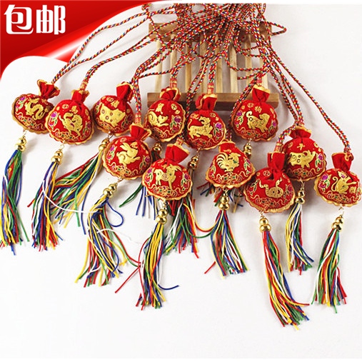 平安福字香囊随身小挂件