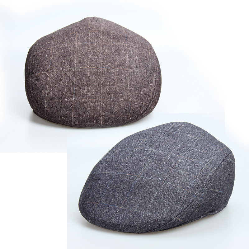 男士户外秋天布料爸爸鸭舌帽子