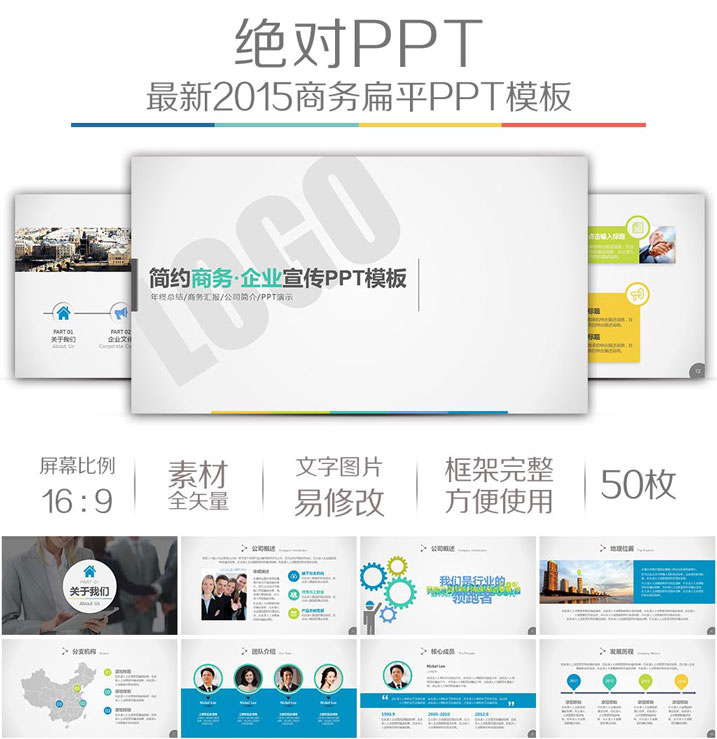 白色简约公司宣传企业介绍产品发布路演宣讲计划总结动态ppt模板