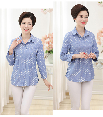 压花条纹短袖休闲风亚麻衬衣夏装