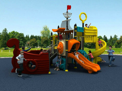 海盗船户外滑滑梯组合