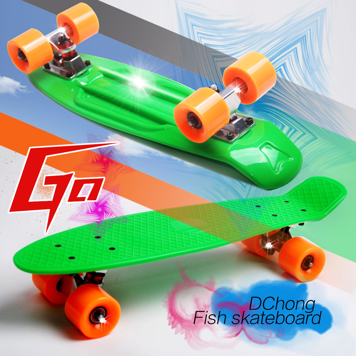 Planche à roulettes DCHONG   - Ref 2601349 Image 1