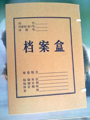 牛皮纸档案盒背厚宽3CM 加厚牛皮纸 国家档案局标准A4文件盒20个