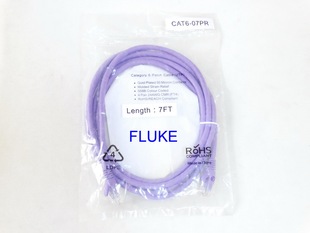 6类网线 福禄克 千兆级 8芯双绞线 2.1米 美国大牌 六类7FT FLUKE