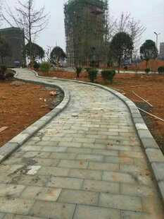 天然板岩定制青砂石青石板拼花地面砖庭院花园石防滑地面石过门石