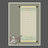 缘圆堂A4方格雅致硬笔钢笔书法纸比赛练习专用创作展览纸 梅花卷