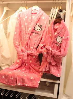 秋冬新款hellokitty高档睡袍