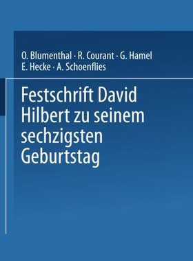 【预订】Festschrift David Hilbert Zu Seinem ...