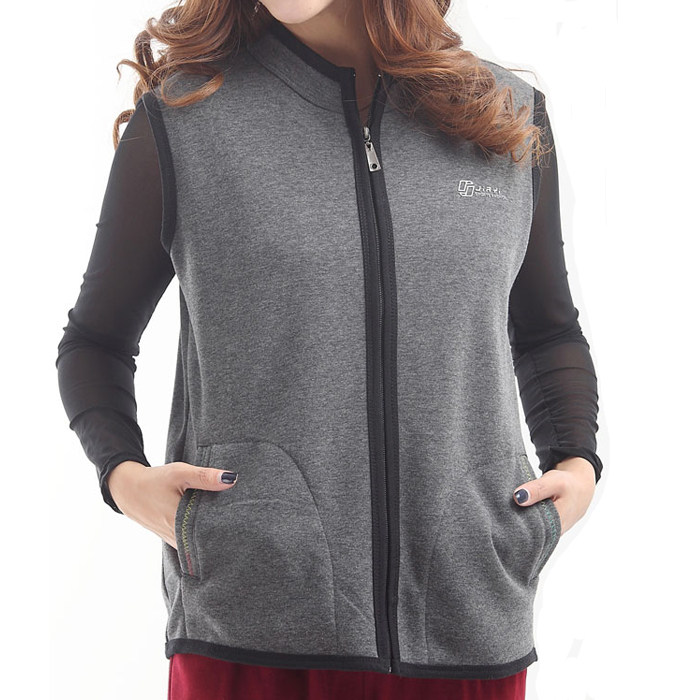 【天天特价】秋冬中老年女式马甲妈妈装加绒背心纯棉针织加厚坎肩