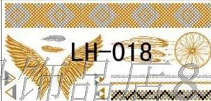 女防水纹身贴纸烫金烫银图腾羽毛翅膀清新贴小纹身3张包邮