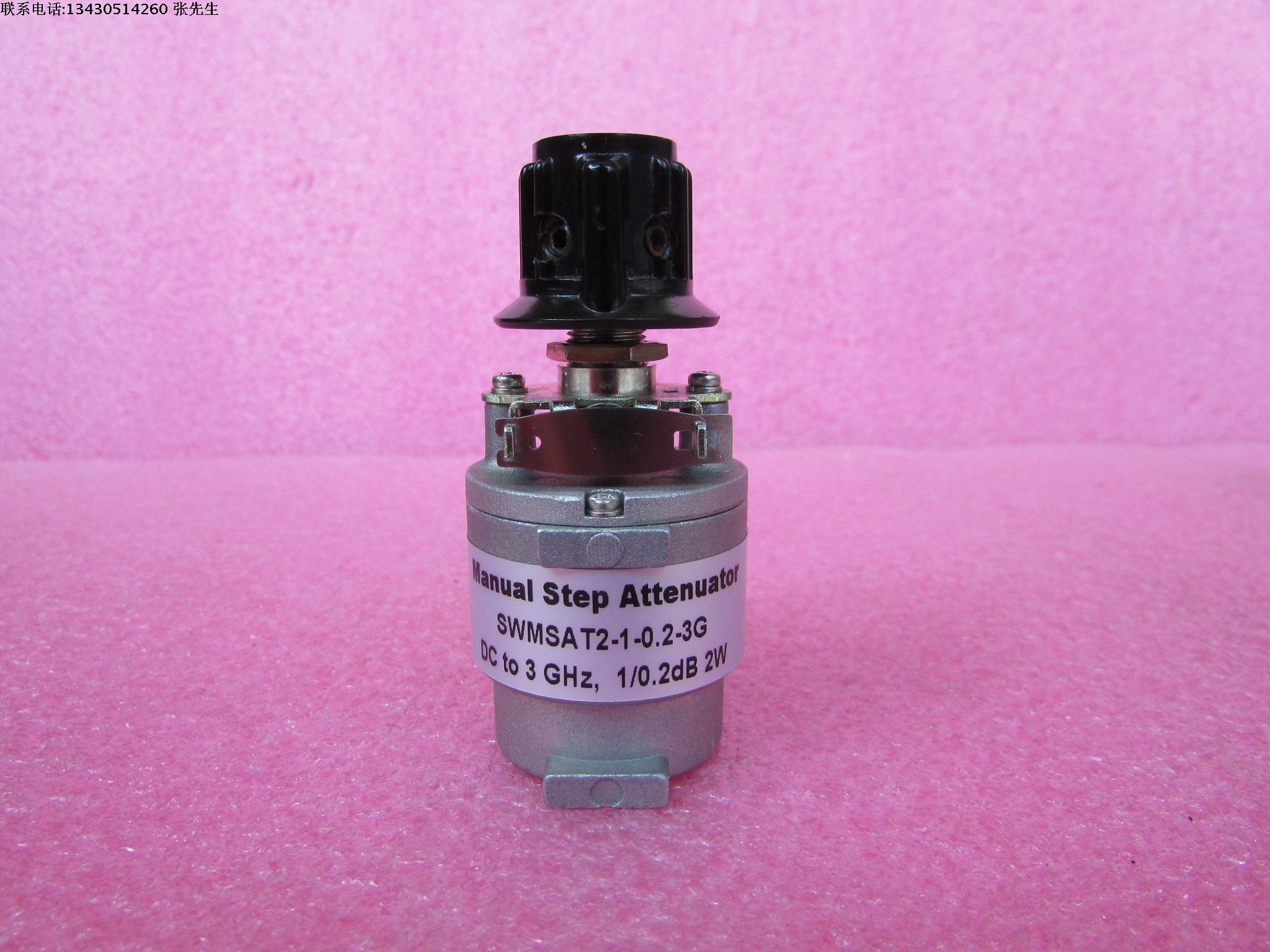 SWMSAT2-1-0.2-3G  DC-3GHz  SMA 0-1dB 0.2dB步进 2W 手调步进衰减器   一档0-1dB,0.2dB步进 频率范围：DC-3GHz   平均功率：2W SMA接口，50欧，