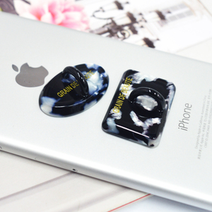 韩国进口正品发饰GRAIN de BEAUTE/AZNAVOUR椭圆方形手机贴手机钩