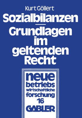 【预售】Sozialbilanzen: Grundlagen Im Geltenden Recht