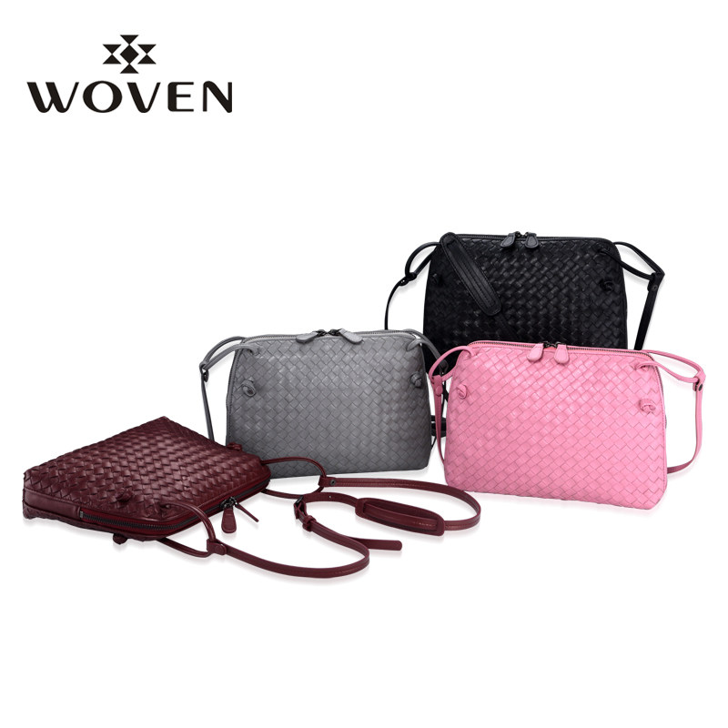 Woven2018 Autumn and winter fashion Inclined shoulder bag classic Sheepskin weave Ladies The single shoulder bag genuine leather organization Bagin the Leather/Lady bags/Men's bag, Ms. bags  category - from Buy2taobao.com to provide professional Taobao agent buy service