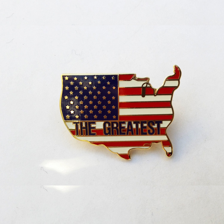 军迷美国军官军衔国旗章金属徽章胸前标挂件勋章胸章胸徽胸牌帽徽