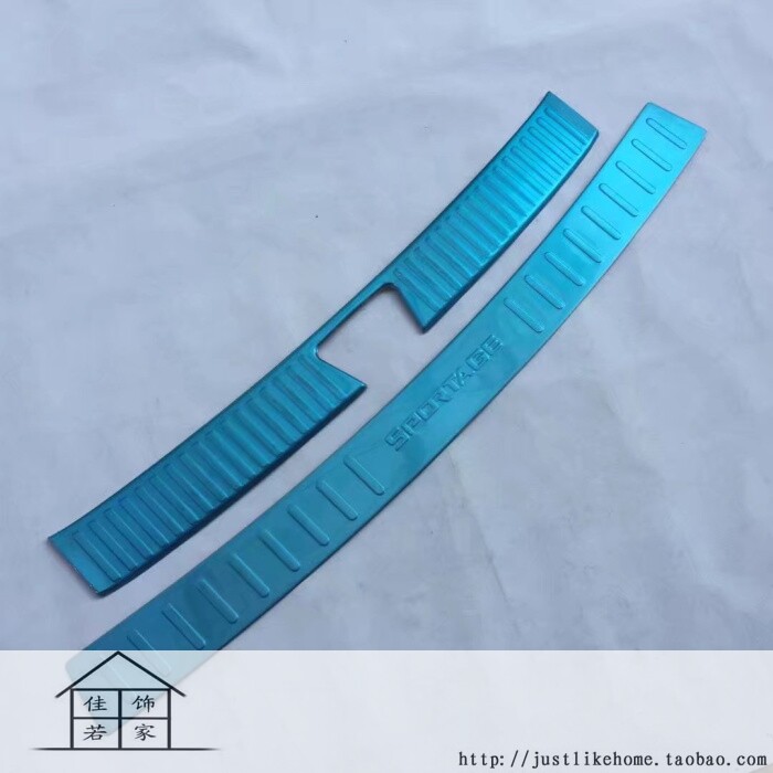 13-18款新狮跑专用不锈钢内外后护板 行李尾箱防护板上下后杠踏板