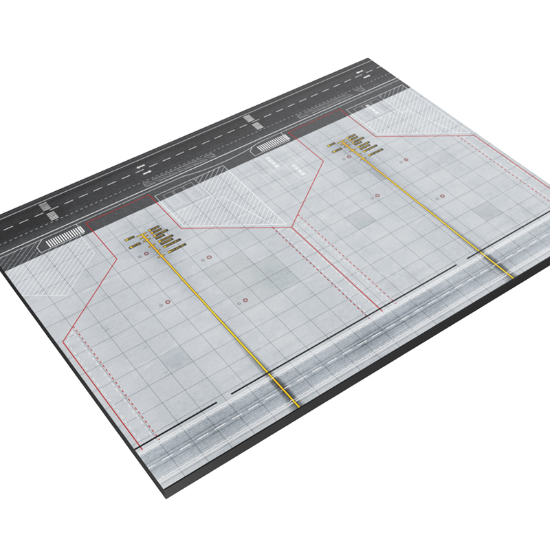 1：200  金属客机模型 双机位 机场图纸  成品木质地台（A380用）