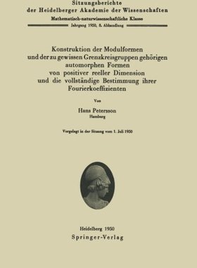 【预订】Konstruktion Der Modulformen Und Der...