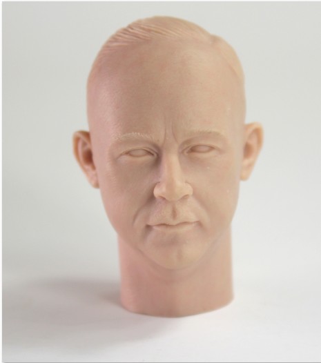 二战德军无色头雕兵人