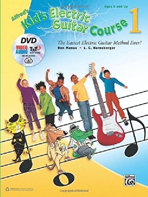 【预订】alfreds kids electric guitar cours.