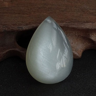 千蕊 白月光石吊坠 晶体润泽白月光项链 月长石挂件光强 实物多