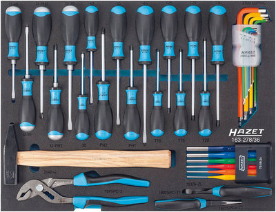 德国HAZET 36件通用工具组套 163-278/36 专业汽修汽保工具