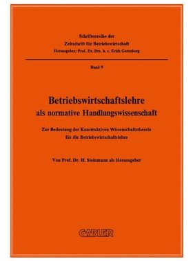 【预售】Betriebswirtschaftslehre ALS Normative Handlun...