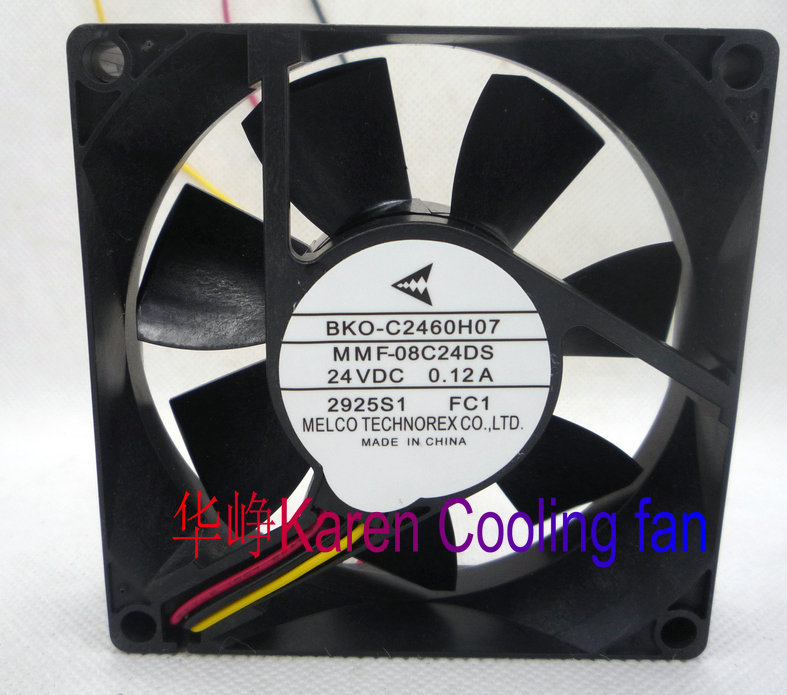 全新BKO-C2460H07 MMF-08C24DS FC1变频器风扇8025 24V 0.12A