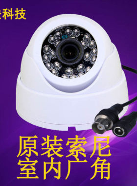 2000线高清红外模拟摄像机室内吸顶监控头塑料海螺半球加强夜视