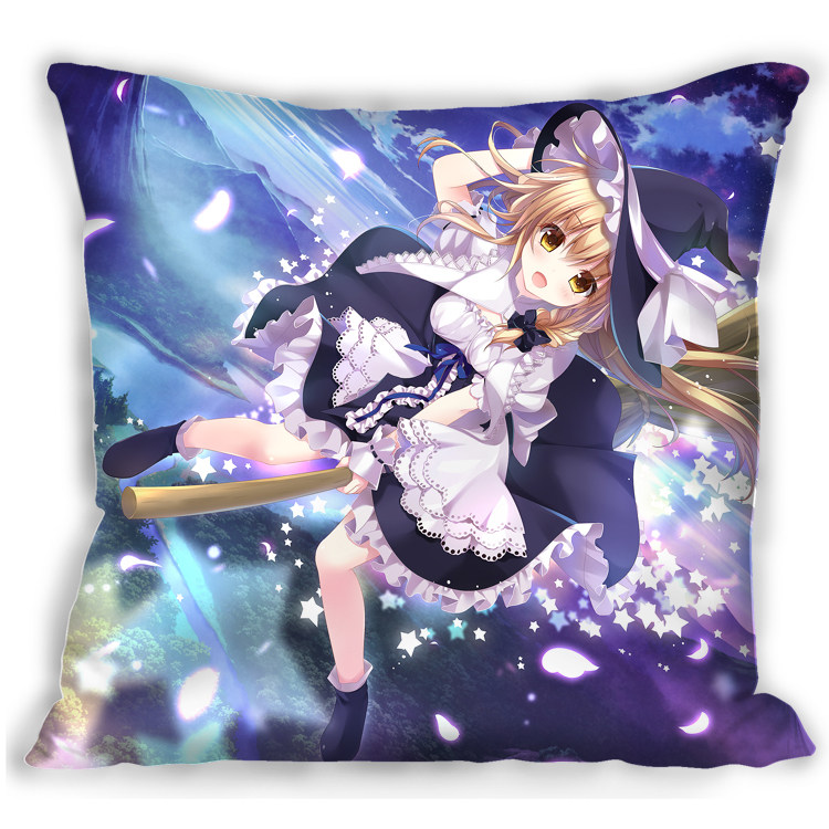 东方project 雾雨魔理沙抱枕睡枕靠枕方枕靠垫定制 支持来图定制