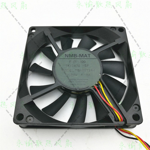 Panaflo NMB-MAT FBA08T24H 8015 24V 0.19A 8CM 变频器 静音风扇