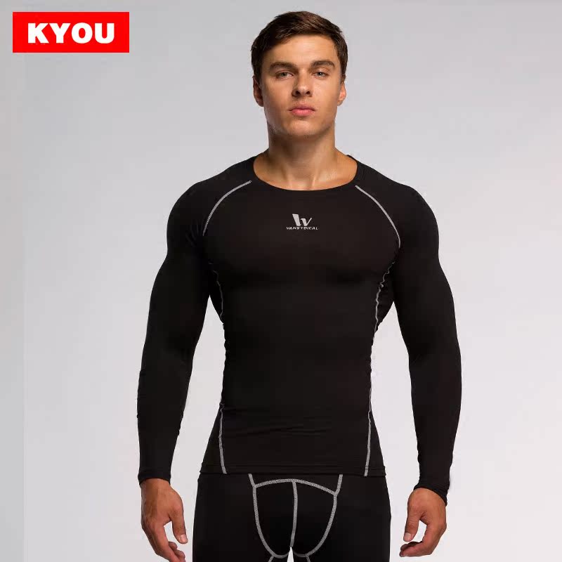 Vêtement fitness homme KYOU SPORTS AWCXJSY-2015001 en spandex - Ref 617017 Image 1