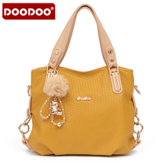 Doodoo2015 sweet ladies and women bag handbag bag Messenger bag casual shoulder bag soft leather large packages in Europe and wind