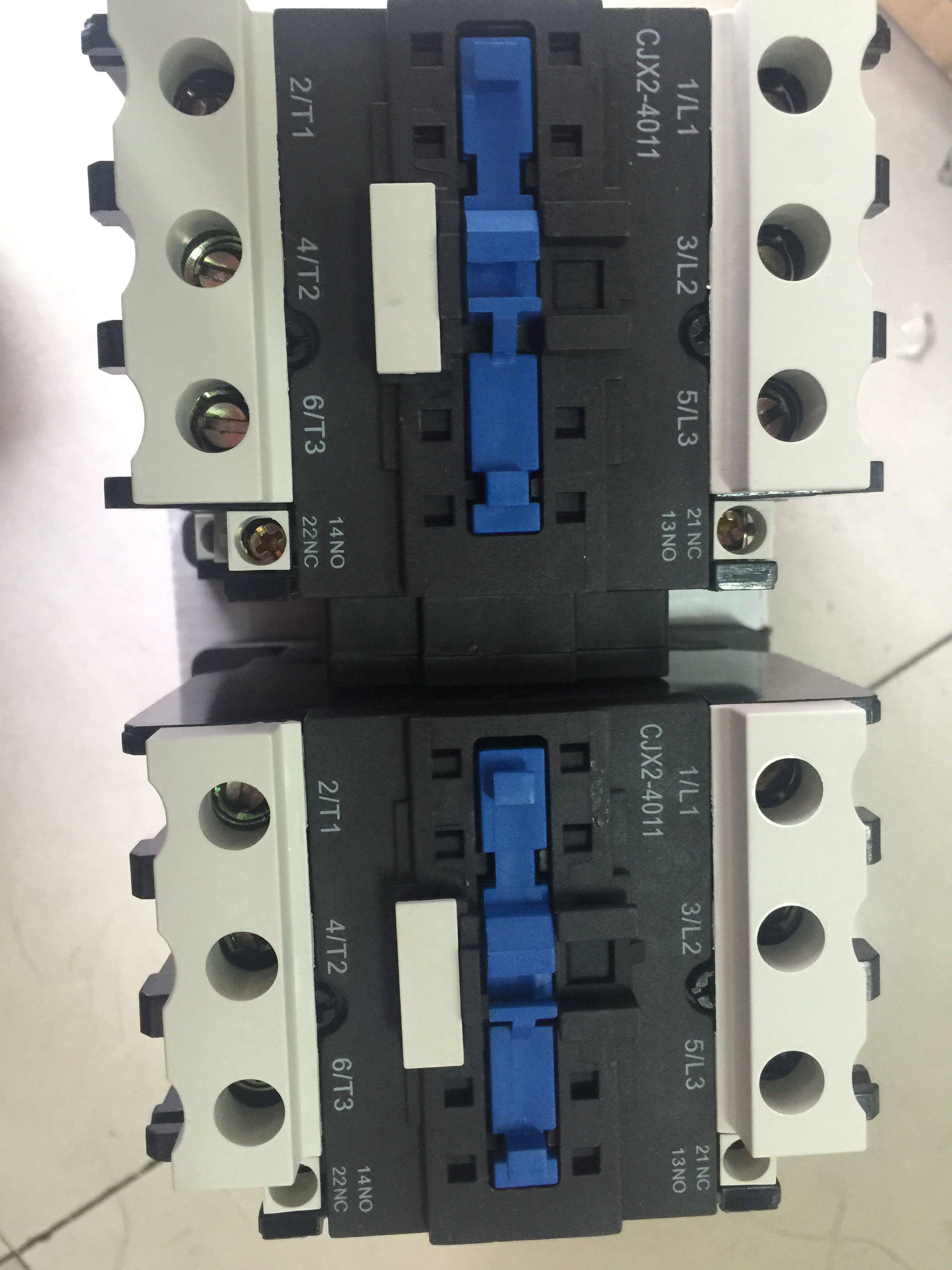 正泰正品机械连锁机械互锁式接触器cjx2-4011n 440v 60hz