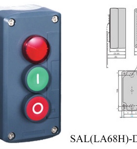 SAL(LA68H XAL)-D363B 三孔防水按钮