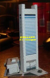【新翔精品纸模型】美国联邦储备银行大楼美联储摩天楼建筑模型