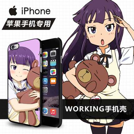 Working!!迷糊餐厅苹果4S手机壳5C动漫iPhone6 plus/iPhone5S包邮