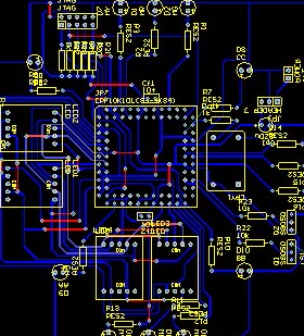 EPF10K10LC84-4 FPGA交通灯原理图PCB EPF10K LED数码管 S8050