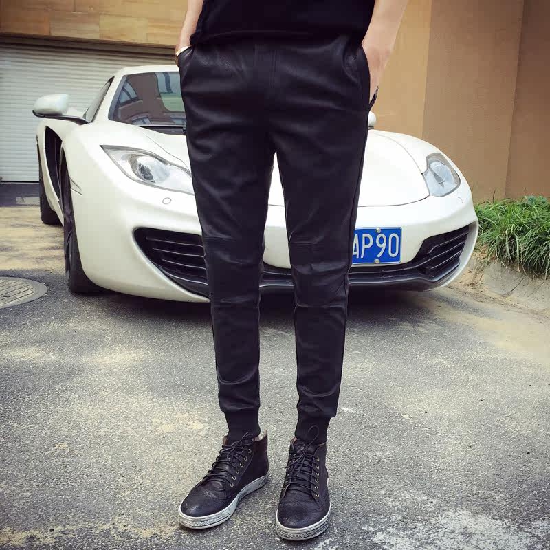 Pantalon cuir homme en vrac pour adolescent pour hiver - Ref 1493925 Image 1