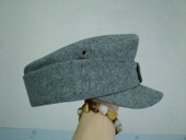 纯灰色 版 德军小帽檐山地兵山地帽 时装