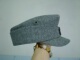 纯灰色 版 德军小帽檐山地兵山地帽 时装