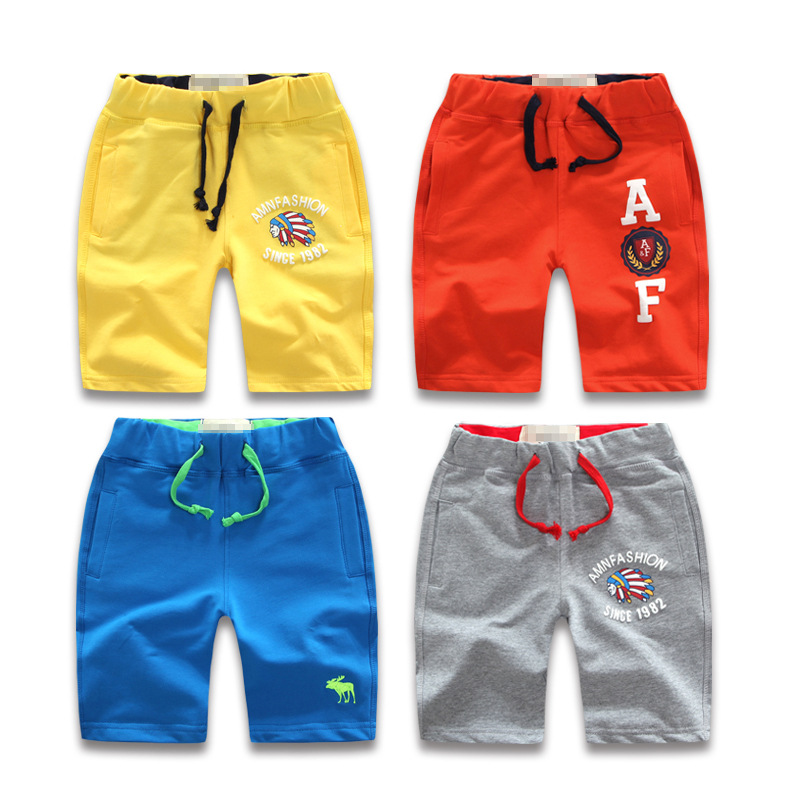 男童裤子夏装儿童短裤五分裤运动休闲宝宝沙滩裤纯棉童装2015新款