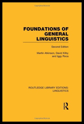 【预售】Foundations of General Linguistics (Rle Linguisti